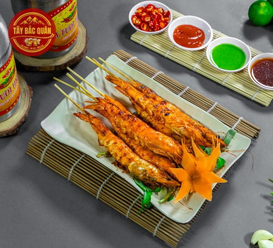 Tôm nướng mọi