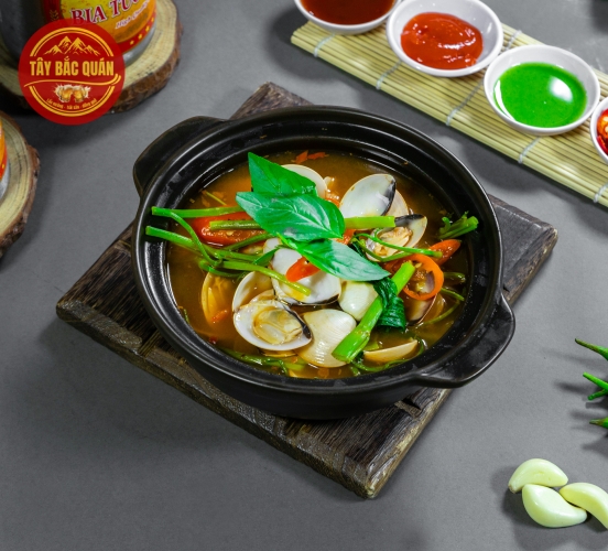 Nghêu hấp thái